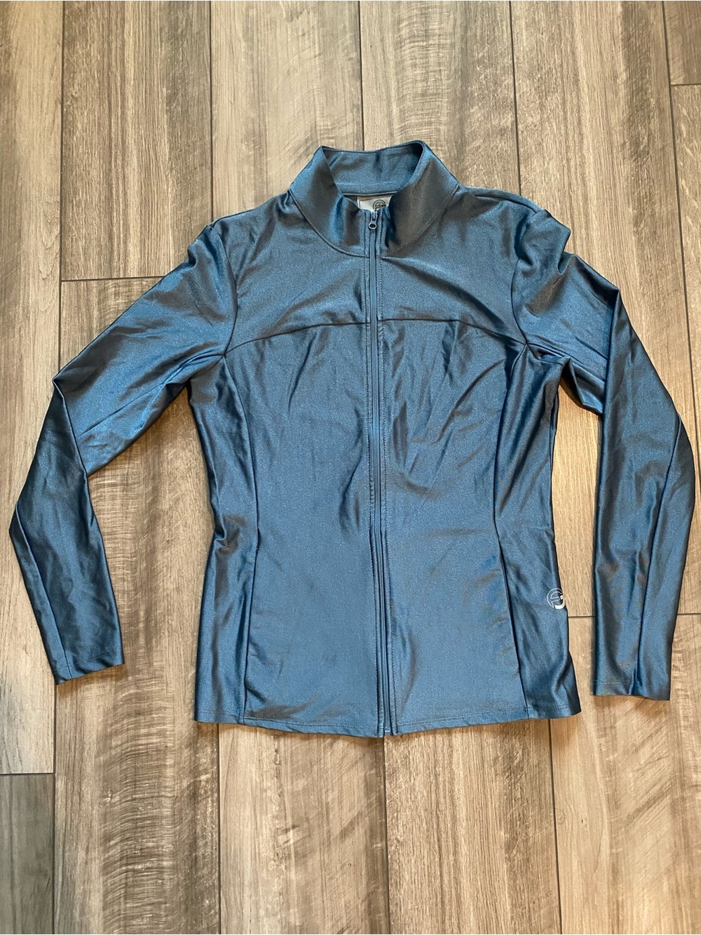 Foray Golf Shine Layering Blue Zip Women's Stretch Jacket Medium UV‎ Protecting